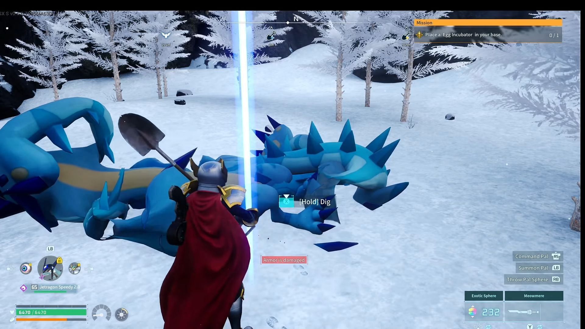 Your dig location may contain hostile creatures (Image via Pocketpair, Inc. || YouTube/EPICTREASURE)